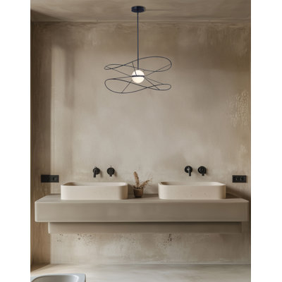 Luminaire suspendu en acrylique Svetlana