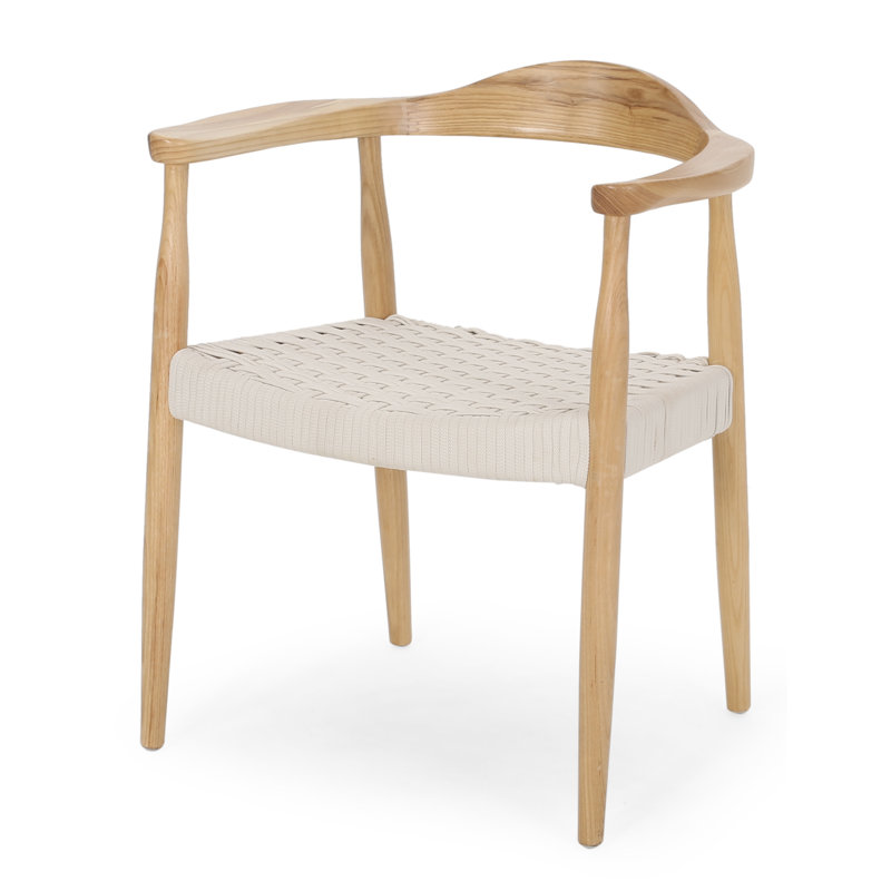 Rosetta Upholstered Armchair, Matte White