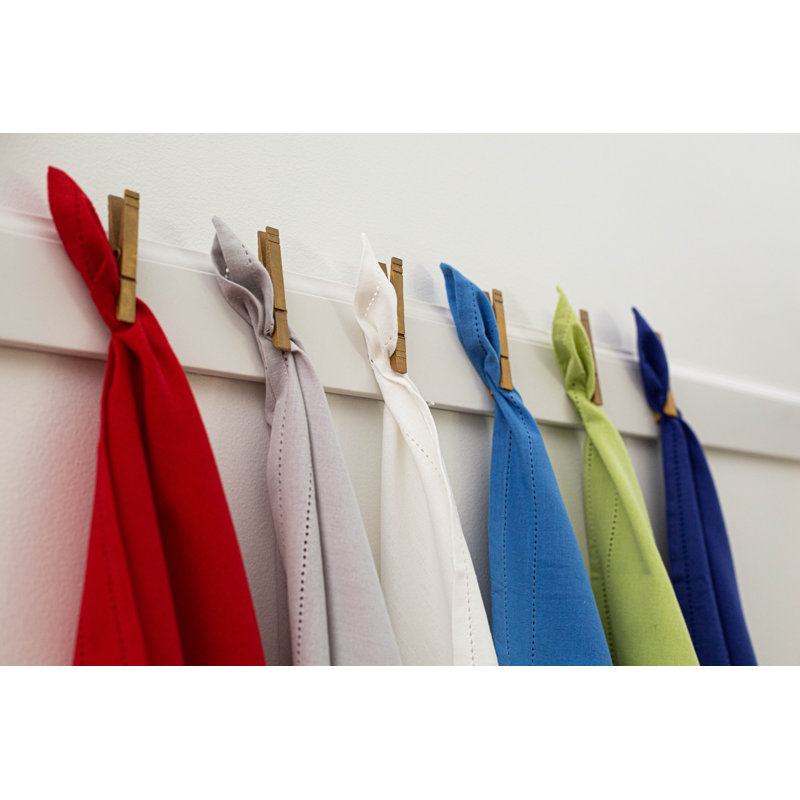 Cotone Linens Cotton Rectangle Placemats, Red
