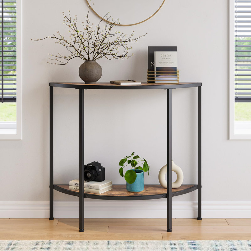90cm Console Table, Brown