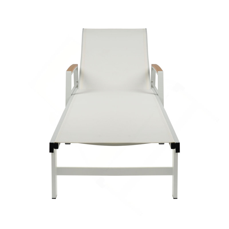 Oaxton Chaise Lounge , White