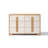 47.2'' W Natural and White 6-Drawer Dresser