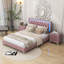 Ensemble de chambre avec lit plateforme 3 pièces Harneen-881585827
