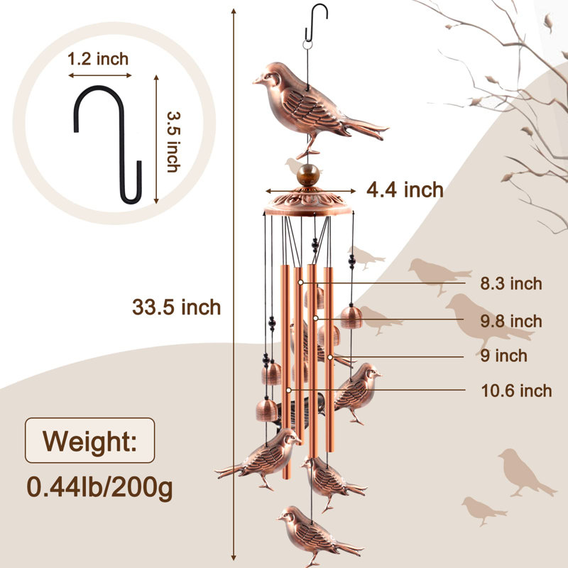 Connie-Leigh Metal Animals Wind Chime