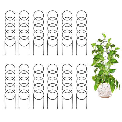 Heavy Duty Rustproof Support – Metal Plant Trellis for Climbing & Potted Plants