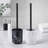 Marble Toilet Brush and Holder Set-113839514