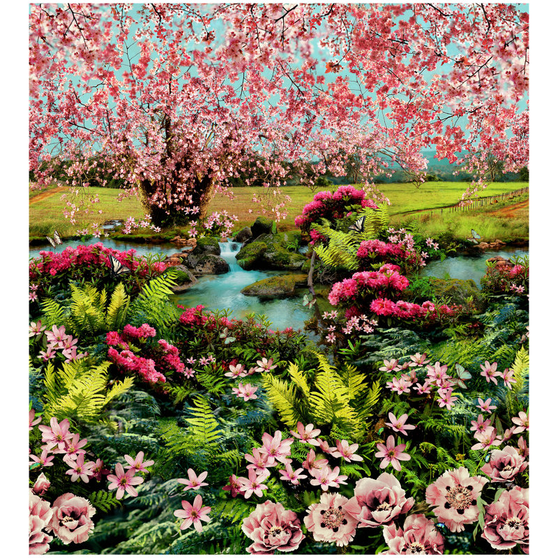 Voyages Voyages Floral Wallpaper Double Roll