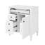 Meuble-lavabo moderne de 30 po avec lavabo en céramique, matériaux, 2 tiroirs et tiroir coulissant pour rangement-242686144