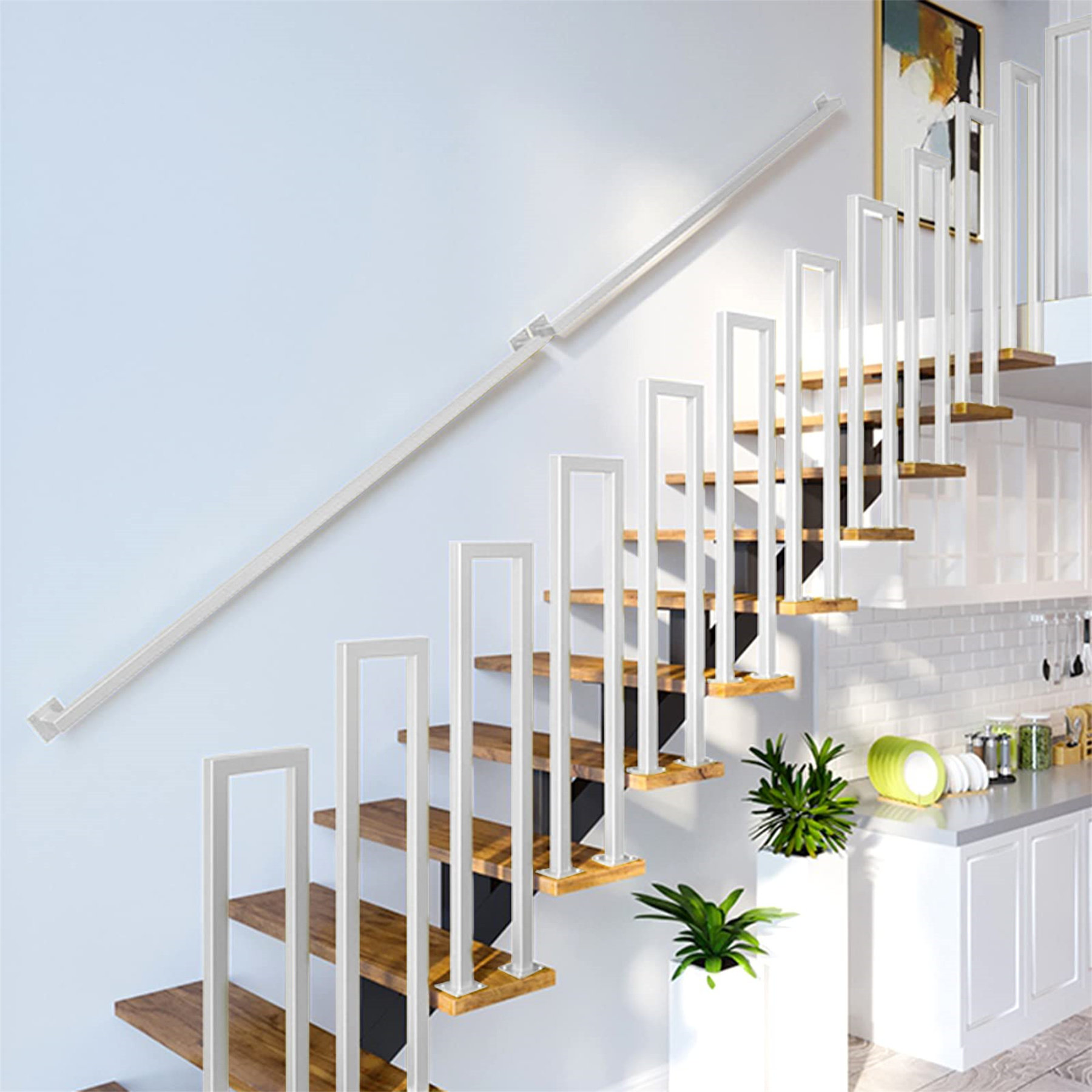 Concept Fusion Modern Horizontal Adjustable Railing Banister