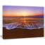 Eaux de mer teintées oranges au coucher de soleil, reproduction de photo sur toile tendue-26164282-33288063