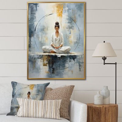 «Yoga Serene Zen Pastel III», reproduction d'art sur toile