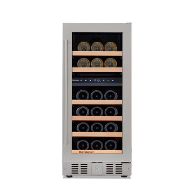 Wine Enthusiast Dual Zone 15'' Built-In 26 Bottle Wine Refrigerator