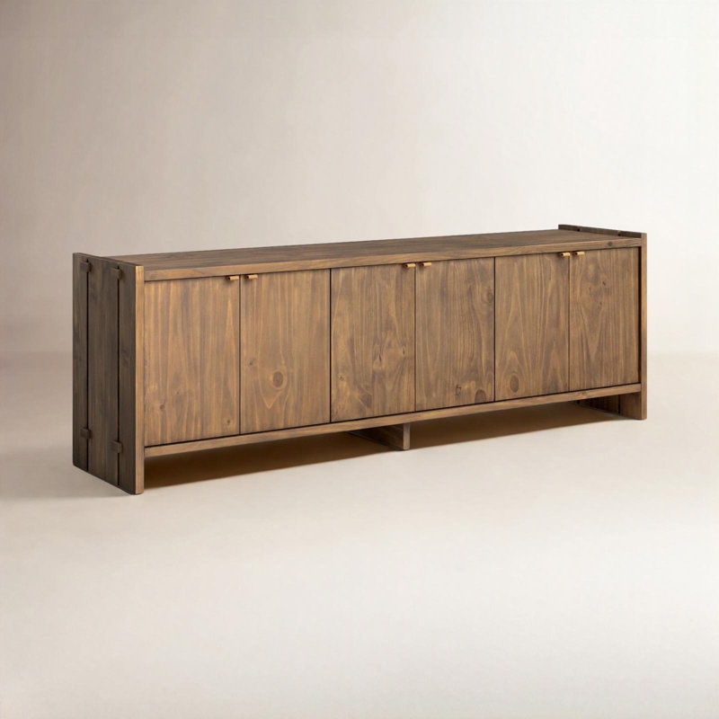 Handa 78'' Media Console, Brown