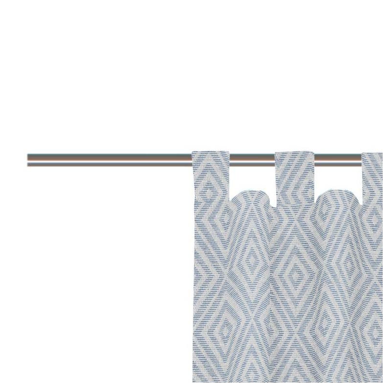 Abdera Room Darkening Curtains Single Panel, Blue, 225cm H x 132cm W