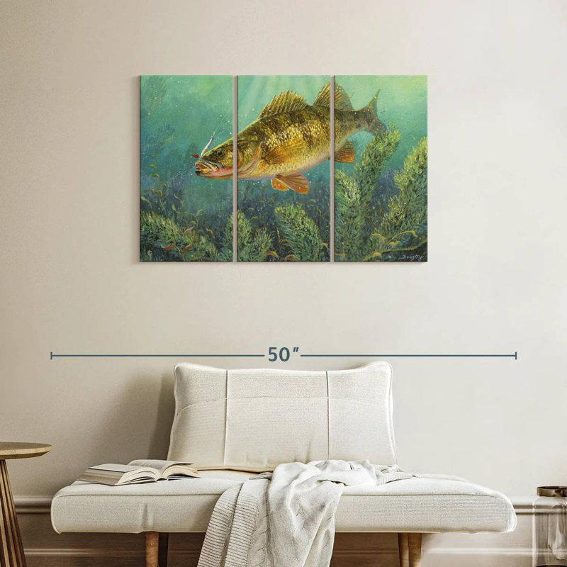 Brampt Perch Fish, 24" H x 38" W