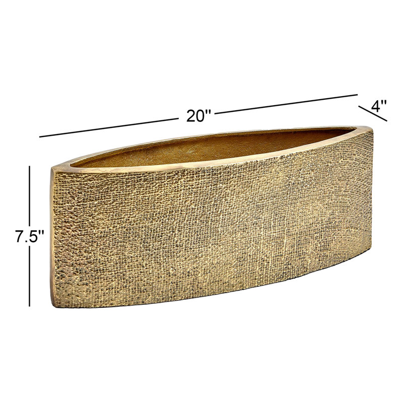 Hemp Etched Planter-Brass