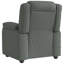Fauteuil inclinable de massage Vidaxl gris foncé 100% polyester, métal, contreplaqué