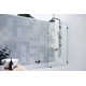 Solaris 34 in. x 58.25 in. Frameless Clear Fixed Radius Single Fixed Bath Panel