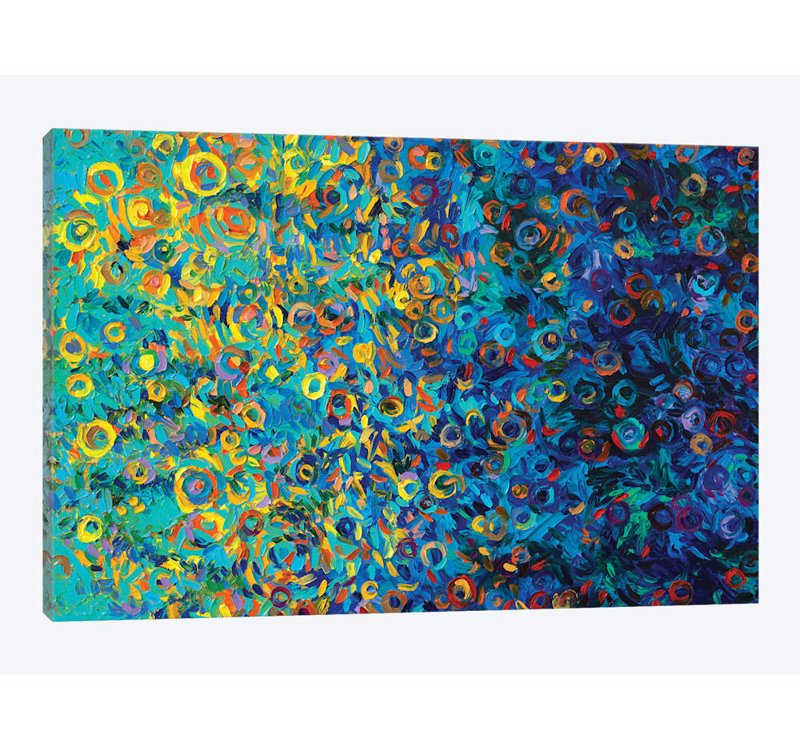 Beach Glass by Iris Scott - Print, 8" H x 12" W x 0.75" D, Wrapped Canvas, No Mat