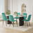 Marble texture 70.9 "Rectangular Dining Table Set-55343820-55343818-55214779