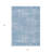 3' X 5' Navy Blue And Sky Blue Abstract Washable Indoor Outdoor Area Rug