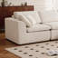 Canapé modulaire confortable en chenille en forme de L, parfait pour le salon