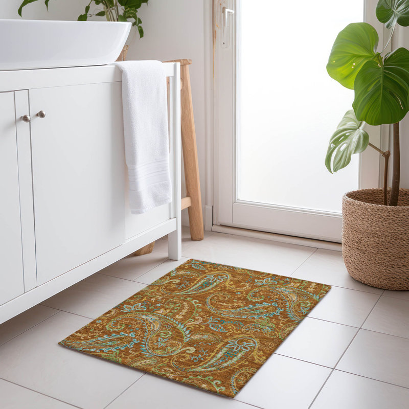 Tapis intérieur / extérieur Kinslee, Rectangle 1 pi 8 po x 2 pi 6 po