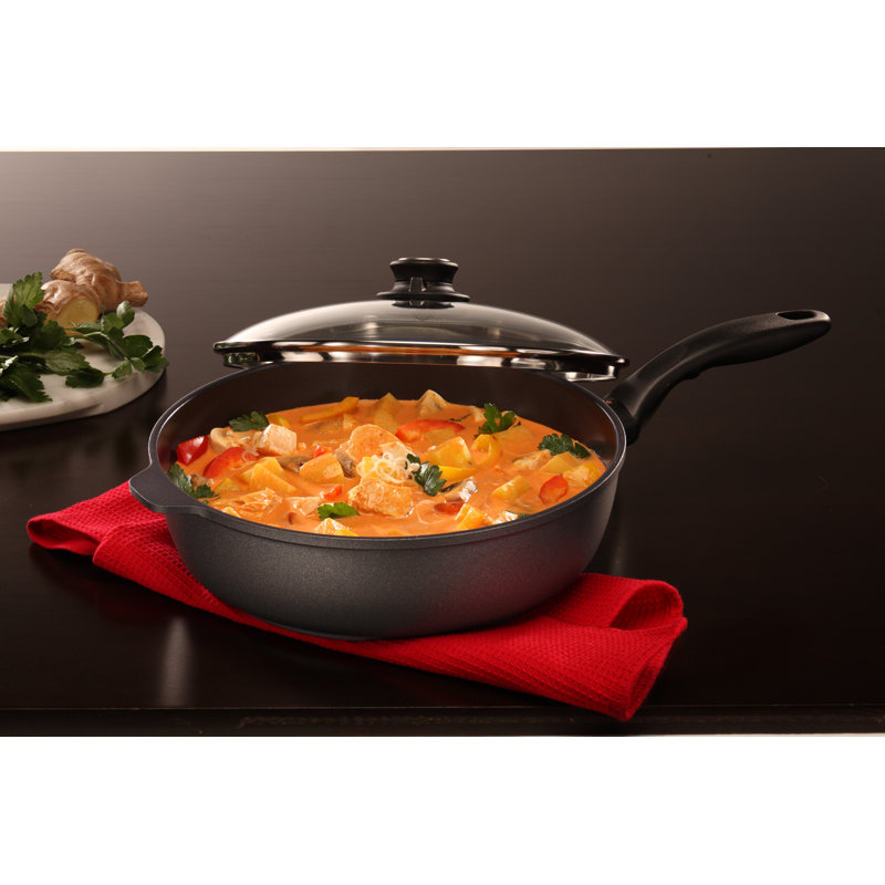 Non Stick Aluminum Saute Pan with Lid, 5.8-qt.
