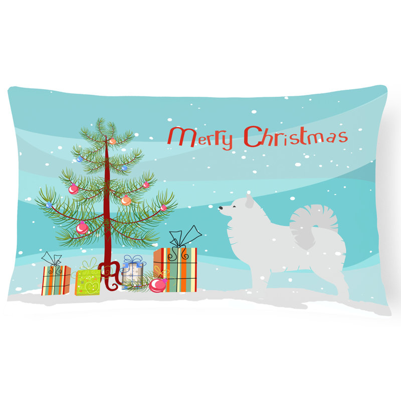 Samoyed Indoor/Outdoor Lumbar Pillow