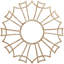 Médaillon de plafond en bois Augustus-63412117-63412090