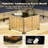 9-Piece Outdoor Patio Conversation Set With Fire Pit Table, Modular Pe Wicker Sectional Sofa, Lighted Coffee Table, All-Weather Rattan Set-547221889