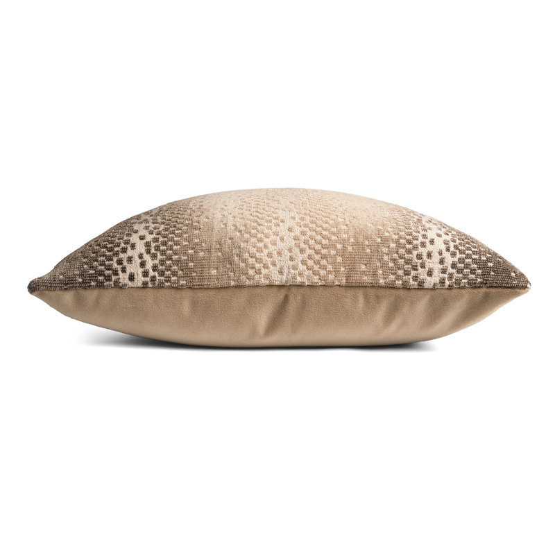 Staccato Square Woven Jacquard Pillow, 22"H x 22"W, Sable, Square
