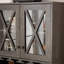 Armoire de bar Farmhouse pour les boissons alcoolisées et les verres, armoire de cuisine de salle à manger avec support à vin, buffet Buffets