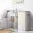  Fabric Laundry Hamper - Collapsible 1-Compartment Laundry Basket with Removable Laundry Bag - Beige-711960584