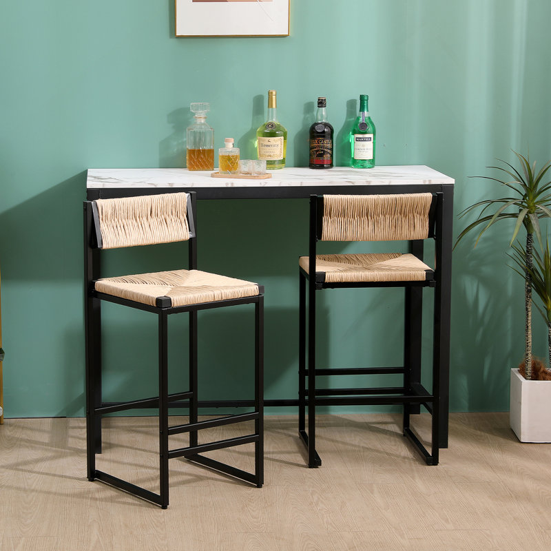 Ensemble de 2 tabourets de bar Honey, Miel