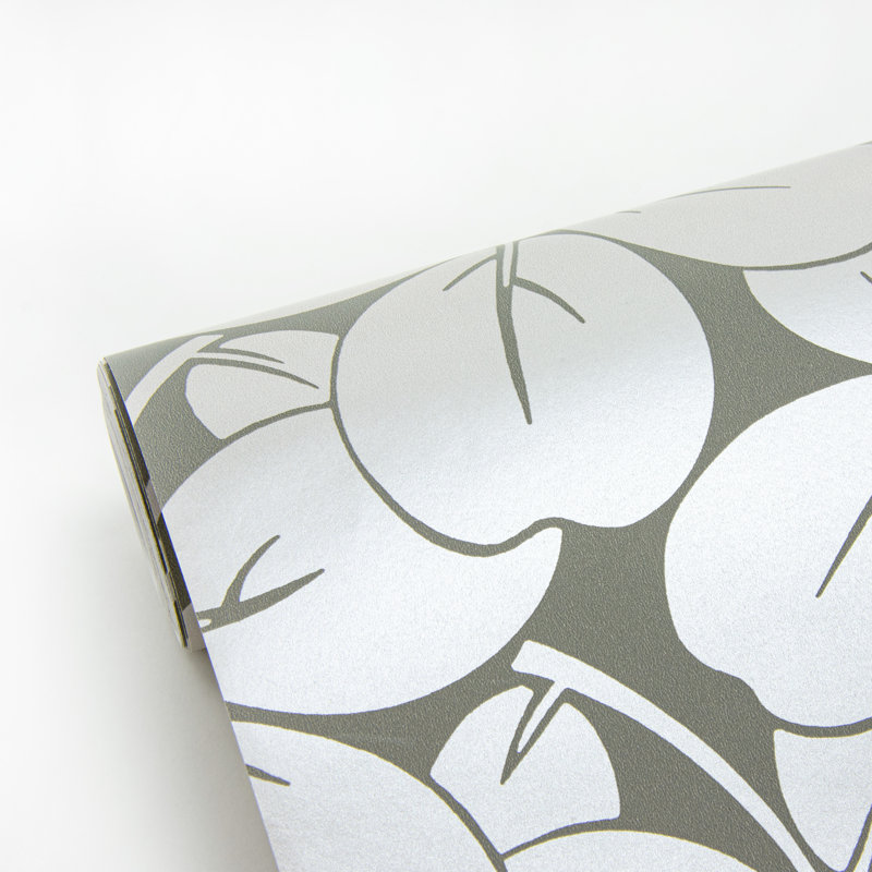 Rouleau de papier peint lisse L 33 pi x l 20,5 po, gris