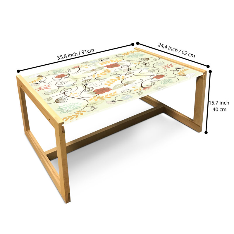 Jakolien Sled Coffee Table, 40cm H x 91cm W x 62cm D