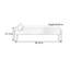 Banc rembourré en mélange de polyester Nilan-1728780939-1728780938