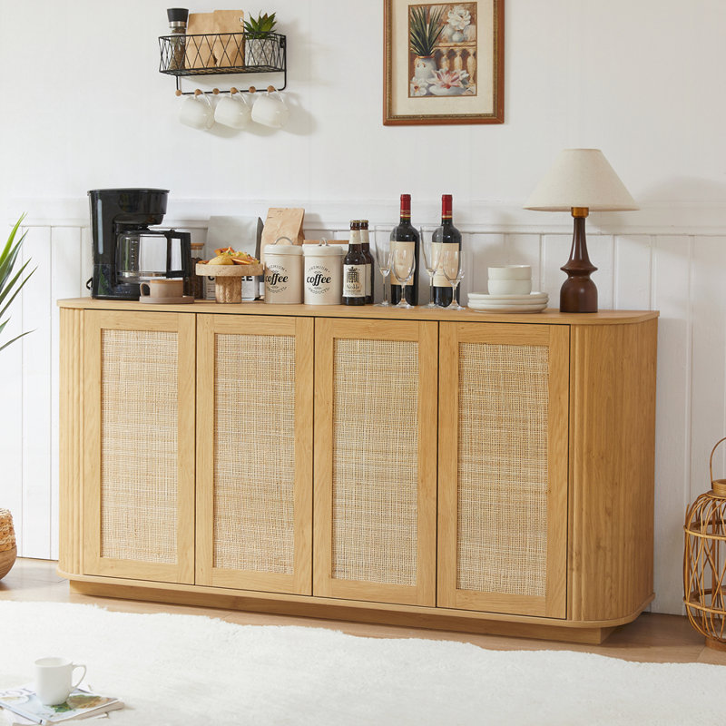 Modern TV Stand for Living Room, 31.5"H x 64"L x15"W