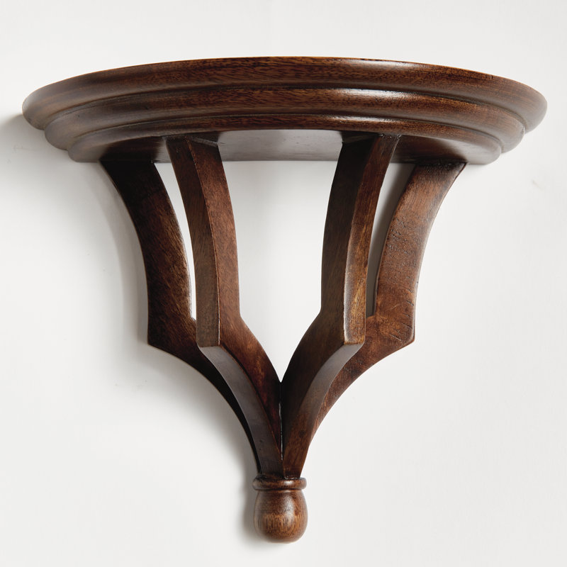 BENNETT WALL BRACKET SMALL, Brown, 7.75" H x 9.5" W x 4.75" D