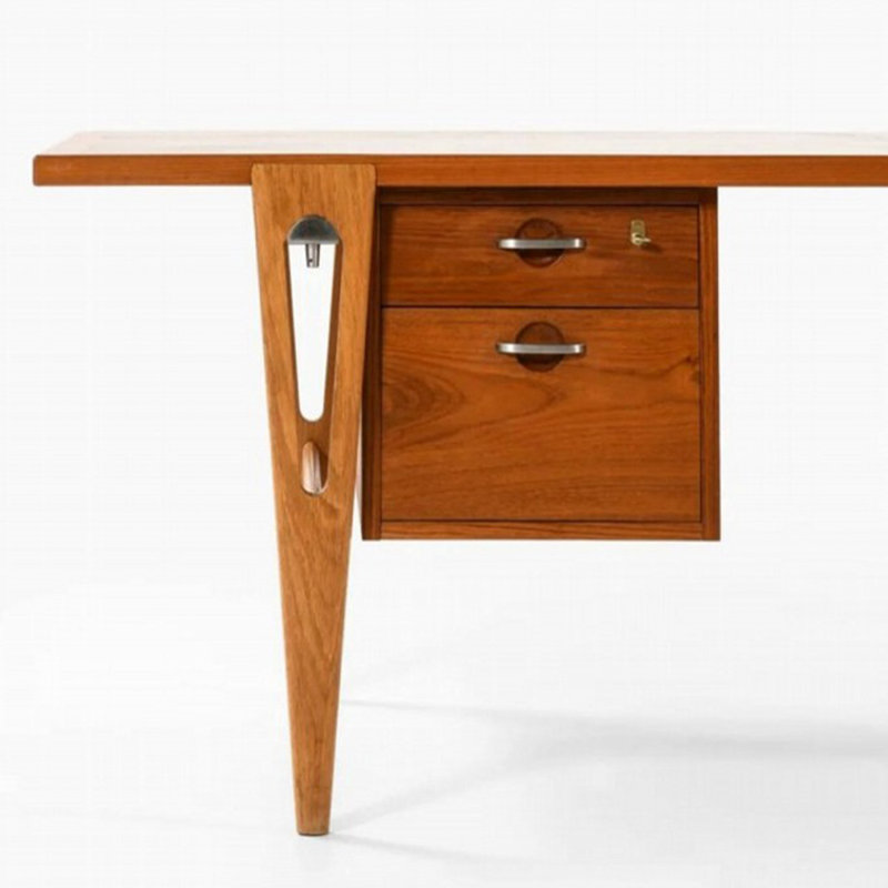 Bureau moderne et minimaliste, H 28,35 po x l 70,87 po x P 29,53 po