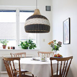 1 - Light Black/White Single Pendant
