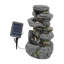 Weather Resistant Rock Fountain with Light