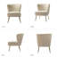 Leona Velvet Accent Chair with Metal Legs-896446415