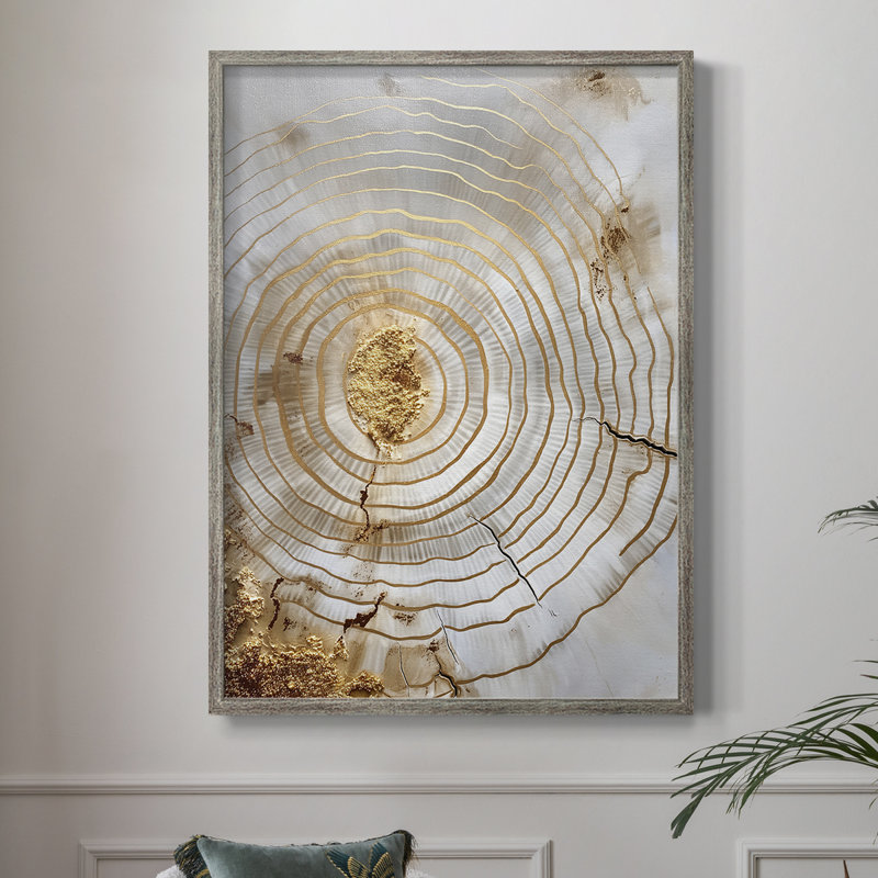 Série ABSTRACT CLCLII, reproduction encadrée - bois massif, H 21 po x l 17 po