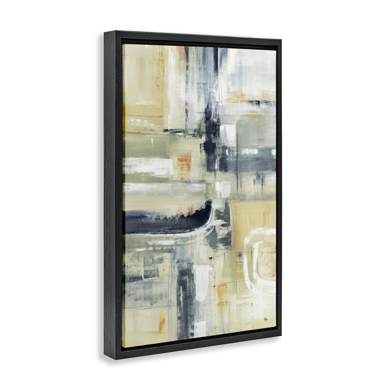 Cadre flottant neutre Neutre Obscure Expression, design par Lisa Ridgers, H 31 po x l 21 po, Cadre flottant noir de jais