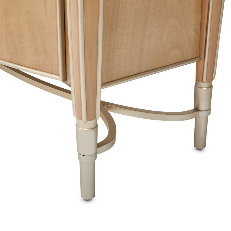 Villa Cherie Highboy Chest, Gray/Caramel