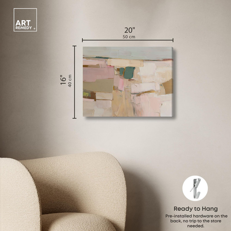 Impression sur toile Earthy Glam II Boho Decor par Art Remedy, H 20 po x l 16 po, Cadre argenté