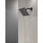 Delta Modern Single Spray Matte Black Shower Head, 6 Inch Square Shower Head, 1.75 GPM Flow Rate, Matte Black-127315841