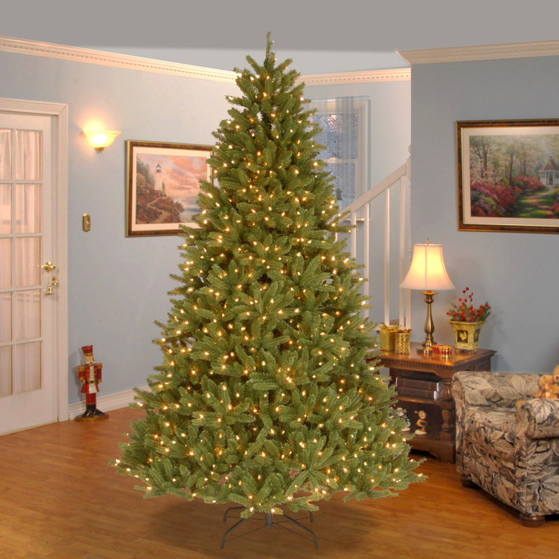 Pre-Lit Fir Christmas Tree, 7.5' H
